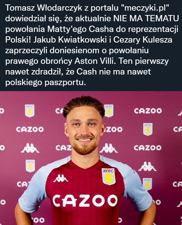 REAKCJA PZPN na doniesienia o powołaniu Matty'ego Casha!